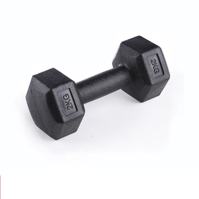 Rubber Coated Dumbbells Home Strength Training Arm Muscle Fitness Equipment