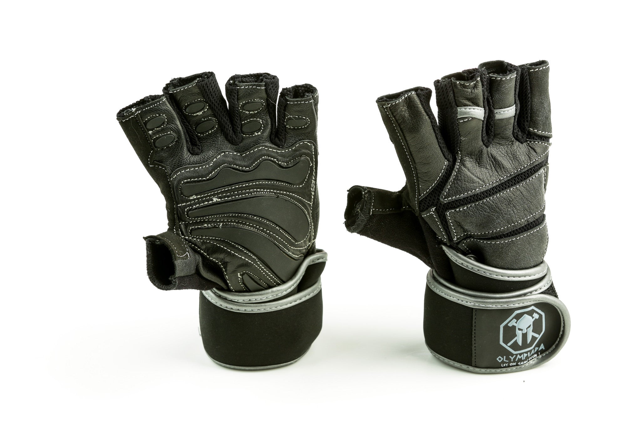 Heavy Duty Leather Weight Lifting Gloves Strong Grip Gym Training