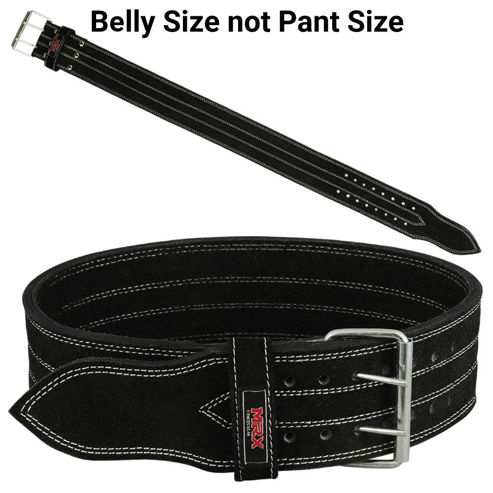 Powerlifting Leather Belt 4 Inch 10mm Gym Workout Support Belt