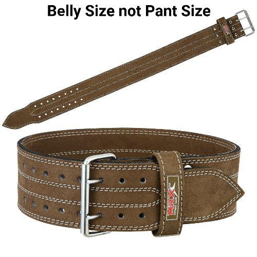 Powerlifting Leather Belt 4 Inch 10mm Gym Workout Support Belt