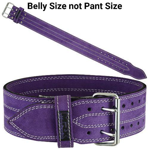 Powerlifting Leather Belt 4 Inch 10mm Gym Workout Support Belt