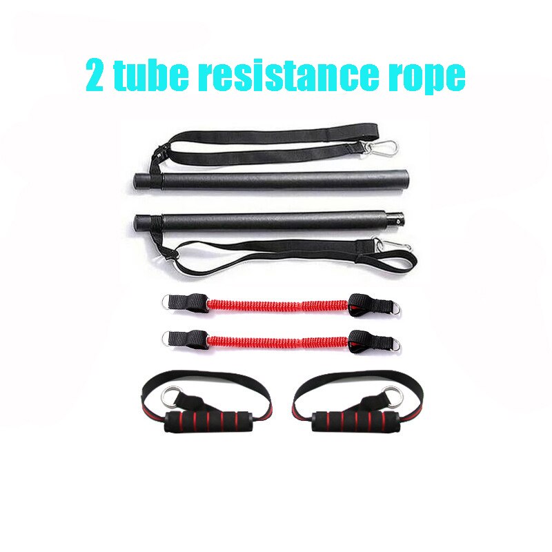 Pilates Resistance Band Stick Muscle Training Tension Bar Fitness Home Workout