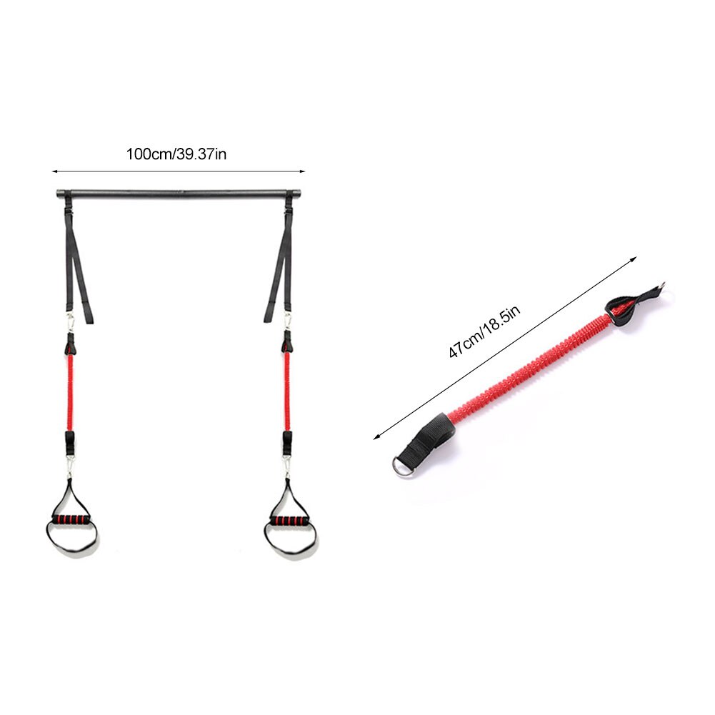 Pilates Resistance Band Stick Muscle Training Tension Bar Fitness Home Workout
