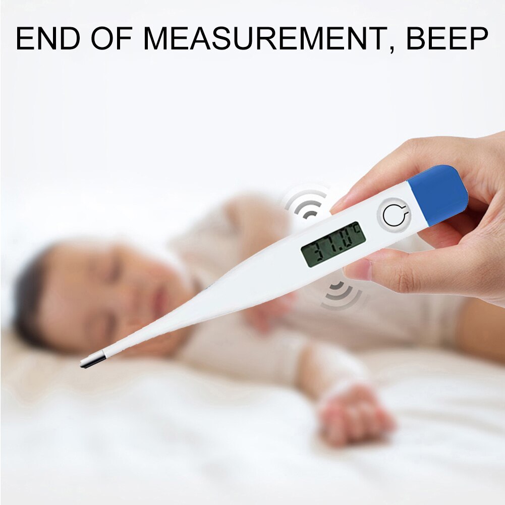 Digital LCD Thermometer Oral Underarm Baby Adult Body Temperature Monitor