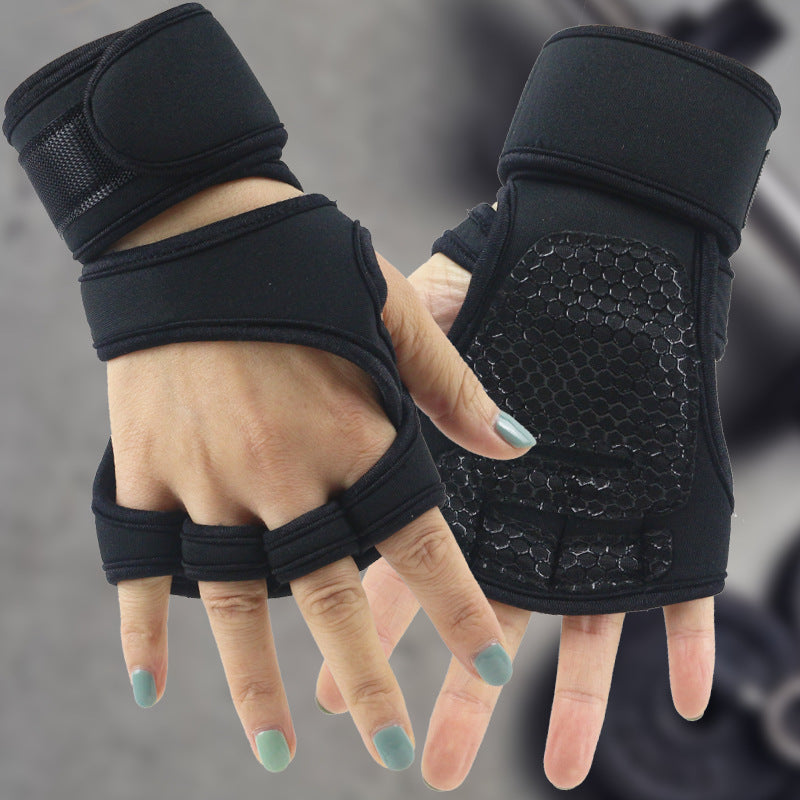 Custom Logo Non-Slip Weight Lifting Gloves Men Women Gym Fitness