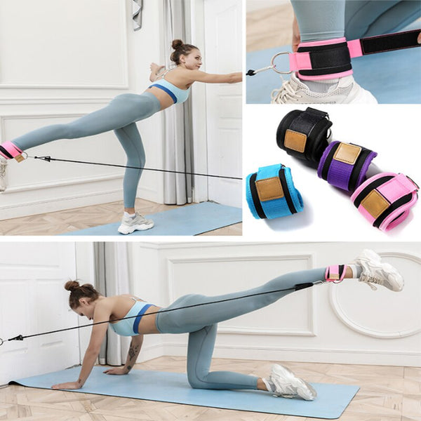Resistance Bands Ankle Straps Cable Booty Leg Workout Fitness Equipment Set