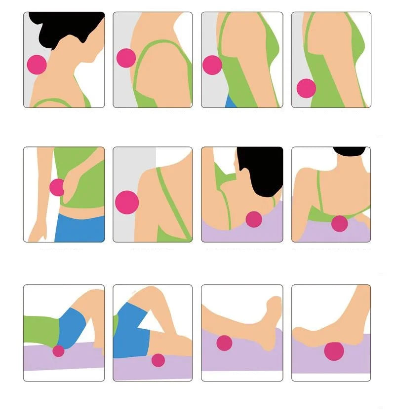 Massage Ball Set | Peanut Fascia Ball for Trigger Point Therapy and Muscle Relief