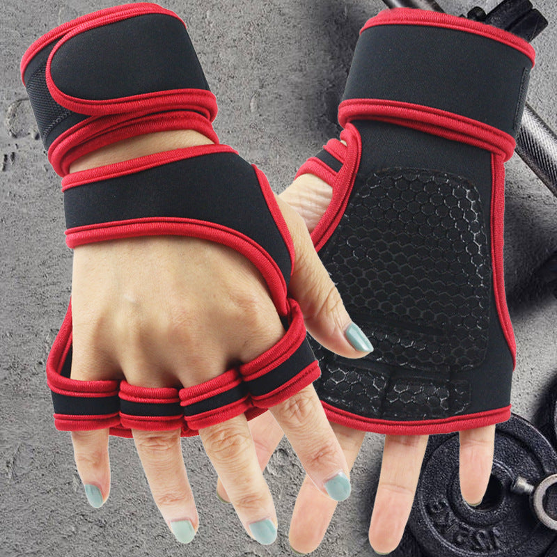 Custom Logo Non-Slip Weight Lifting Gloves Men Women Gym Fitness