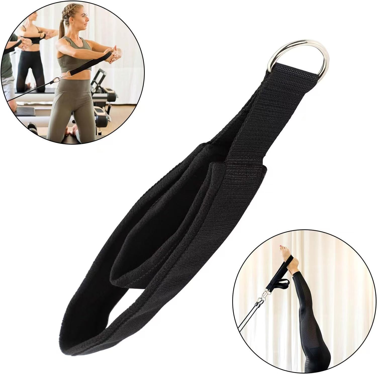 Double Ring Yoga Pilates Ankle Wrist Shoulder Strap Fitness Accessories