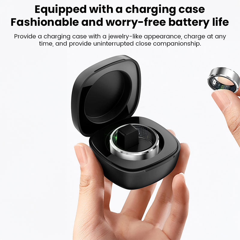 Smart Ring Heart Rate Sleep Fitness Tracker Waterproof 5ATM