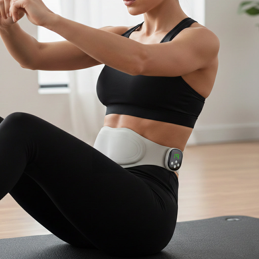 Waist Abdominal Muscle Stimulator Belt Fitness Training Slimming Device