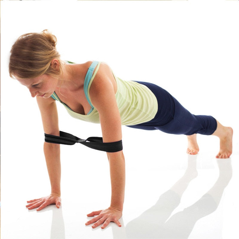 8-Shaped Yoga Stretch Strap Belt Pilates Fitness Flexibility Training Rope