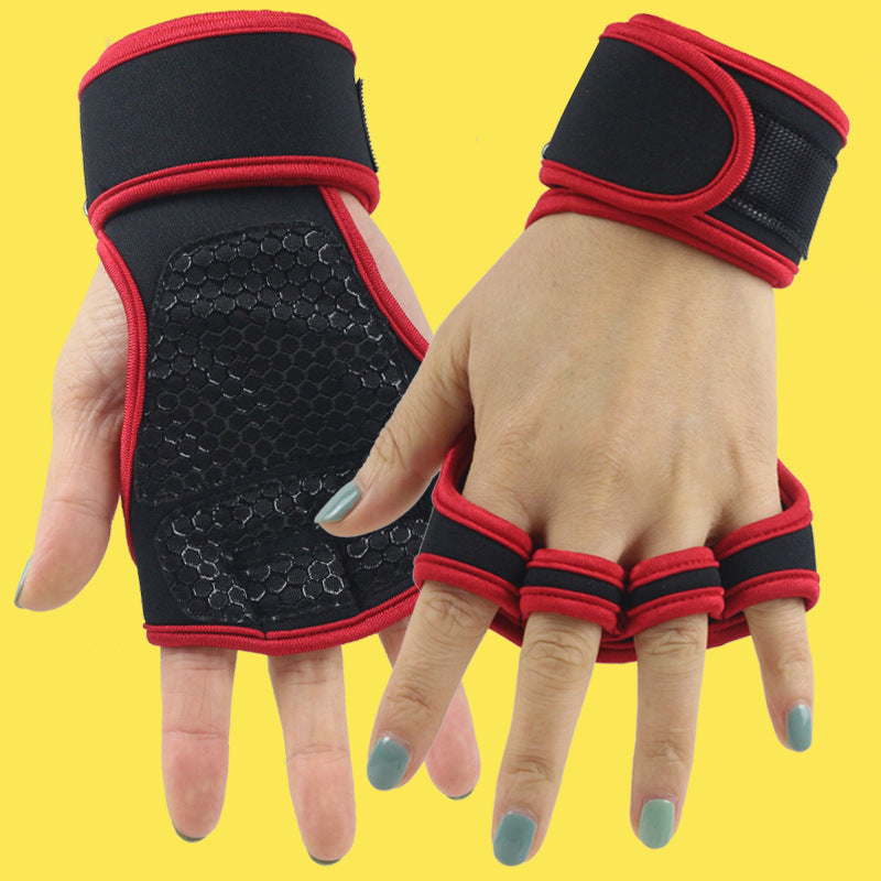 Custom Logo Non-Slip Weight Lifting Gloves Men Women Gym Fitness