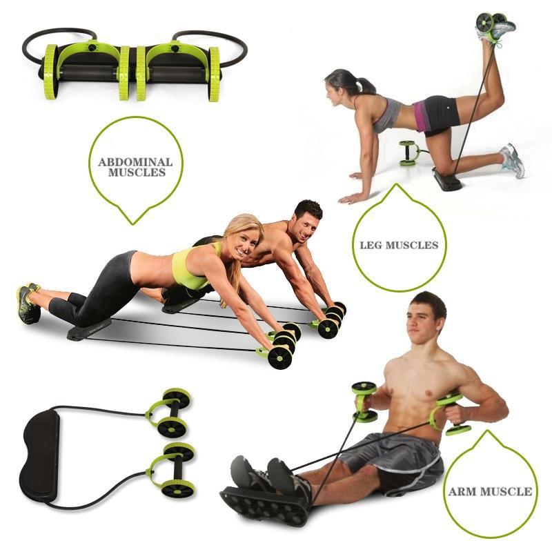 Ab Roller Wheel Core Trainer Abdominal Exercise Fitness Equipment Gym