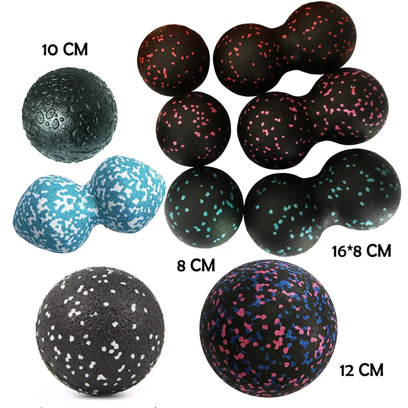 Massage Ball Set | Peanut Fascia Ball for Trigger Point Therapy and Muscle Relief