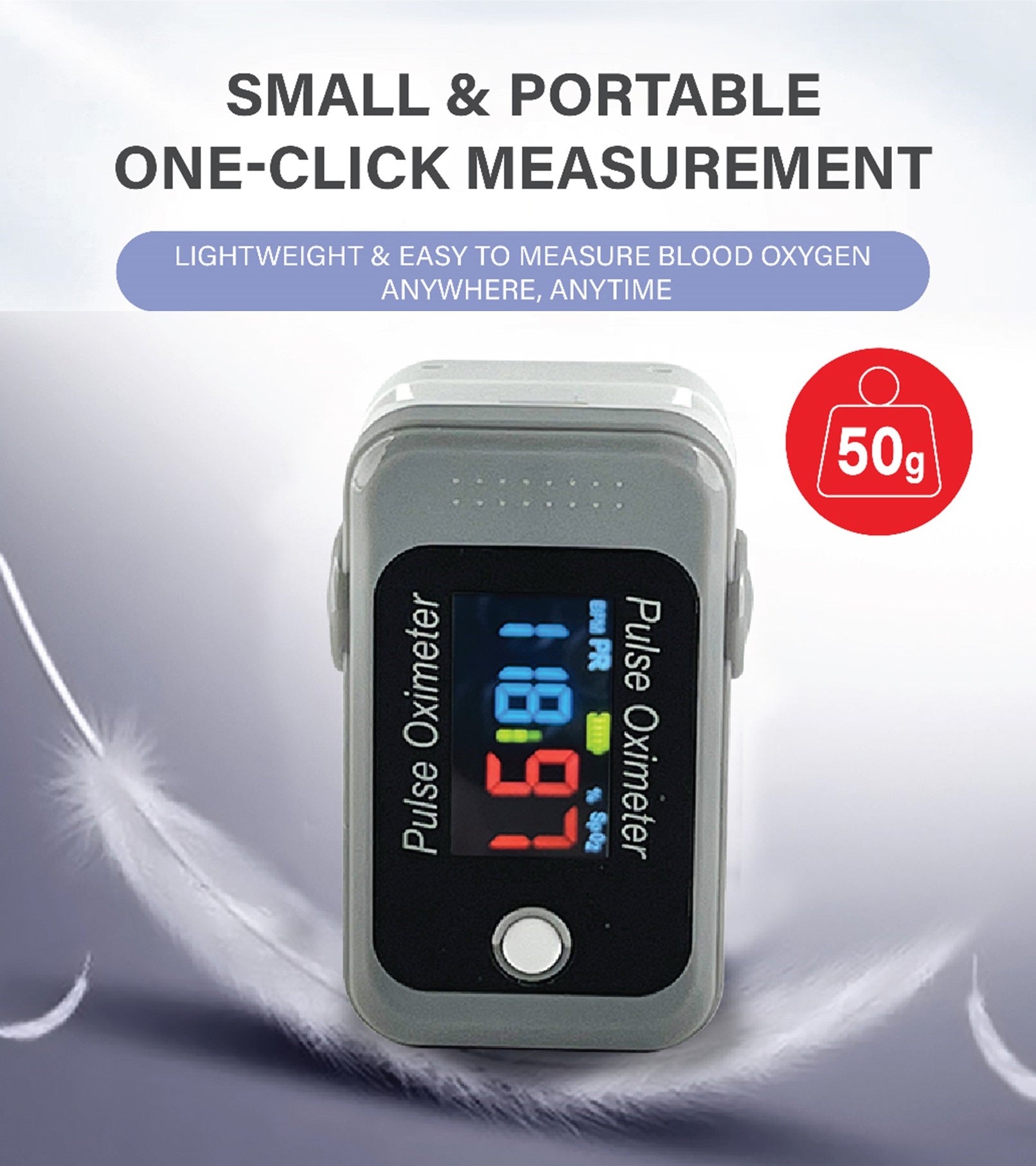Fingertip Pulse Oximeter SpO2 Heart Rate Monitor Digital Device