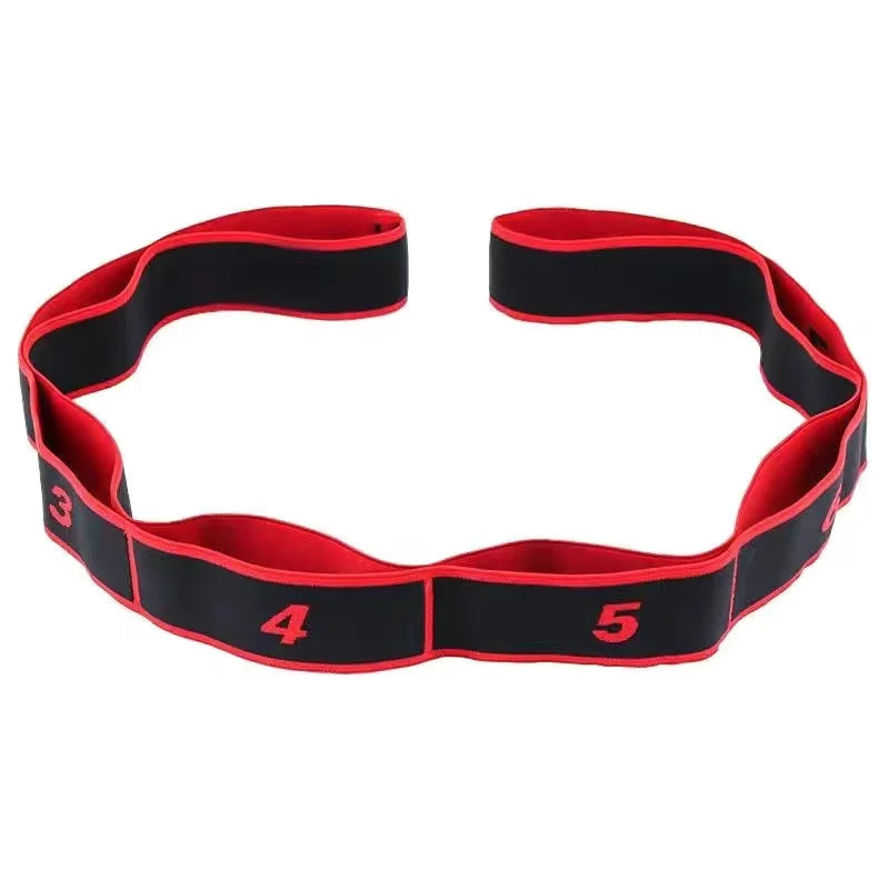 Multi Loop Yoga Stretch Resistance Band Flexibility Training Exercise Strap