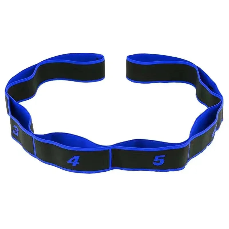 Multi Loop Yoga Stretch Resistance Band Flexibility Training Exercise Strap