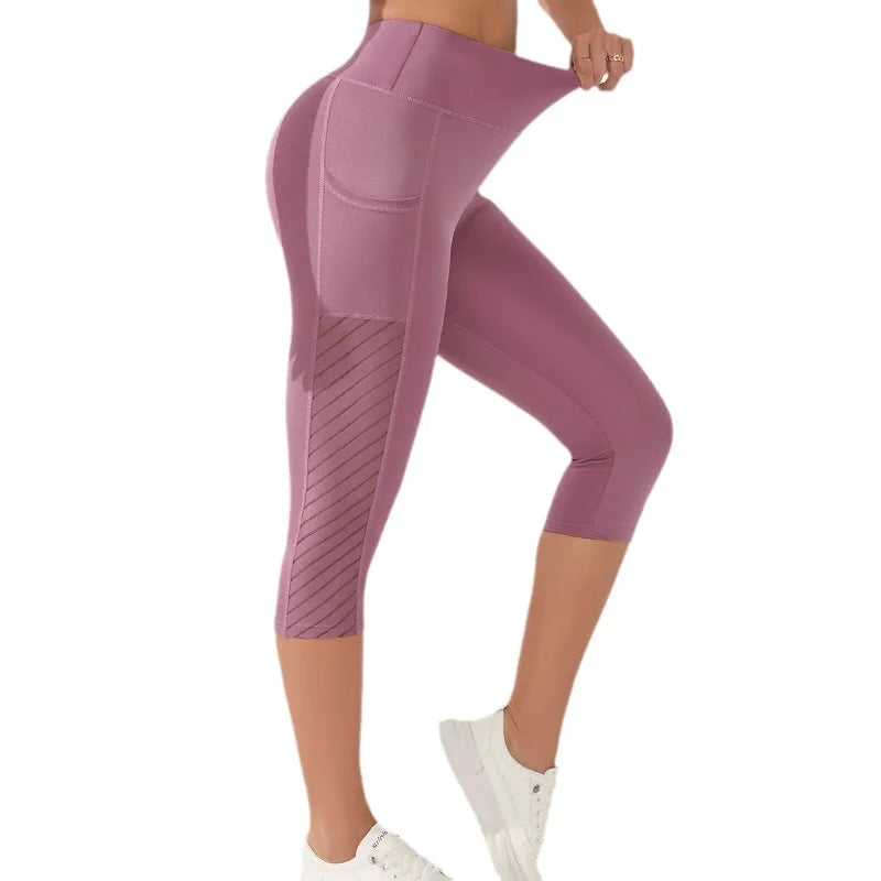 Women's High Waisted Breathable Sports Shorts Fitness Workout Activewear Bottoms