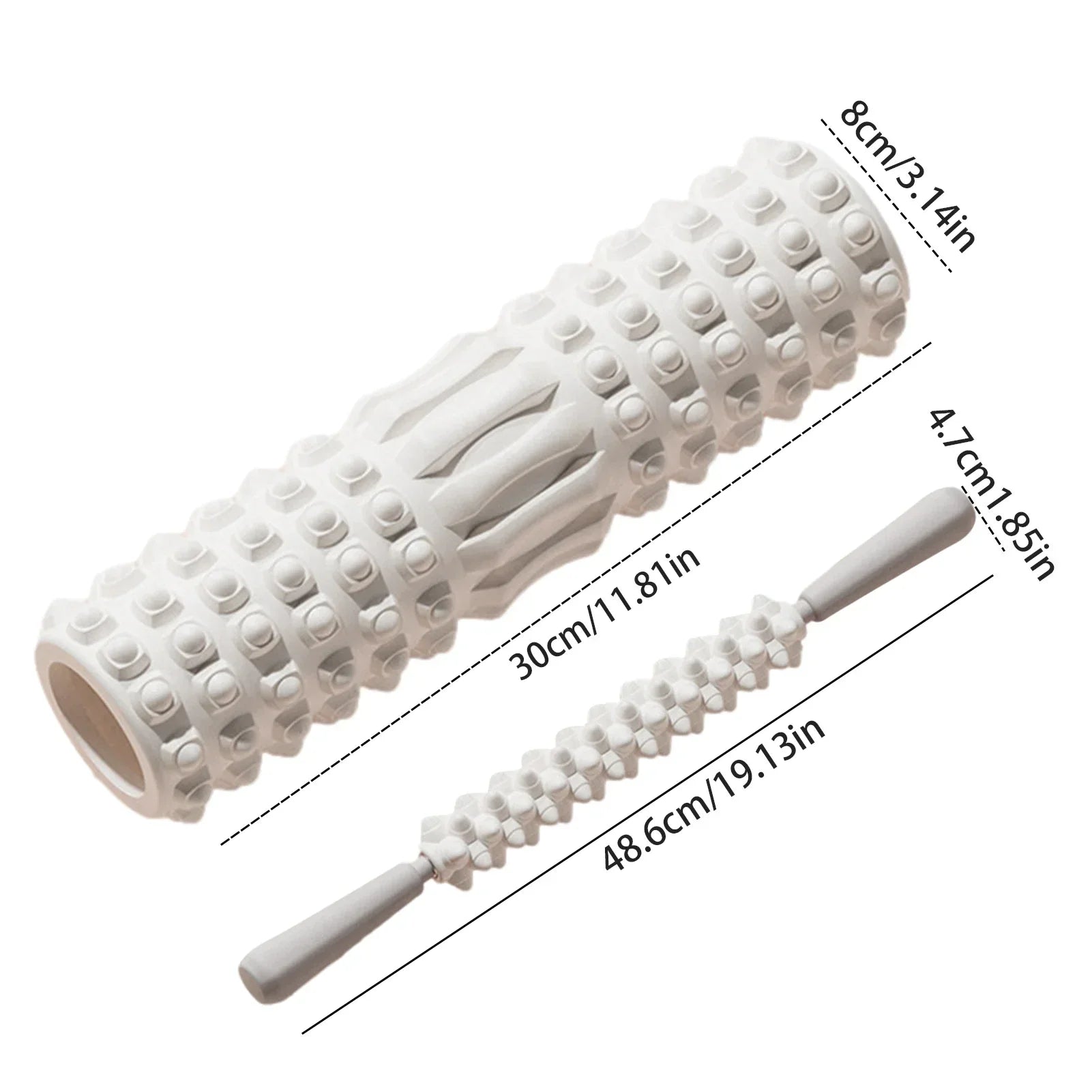 Foam Roller Muscle Recovery Massage Stretch Fitness Exercise Tool