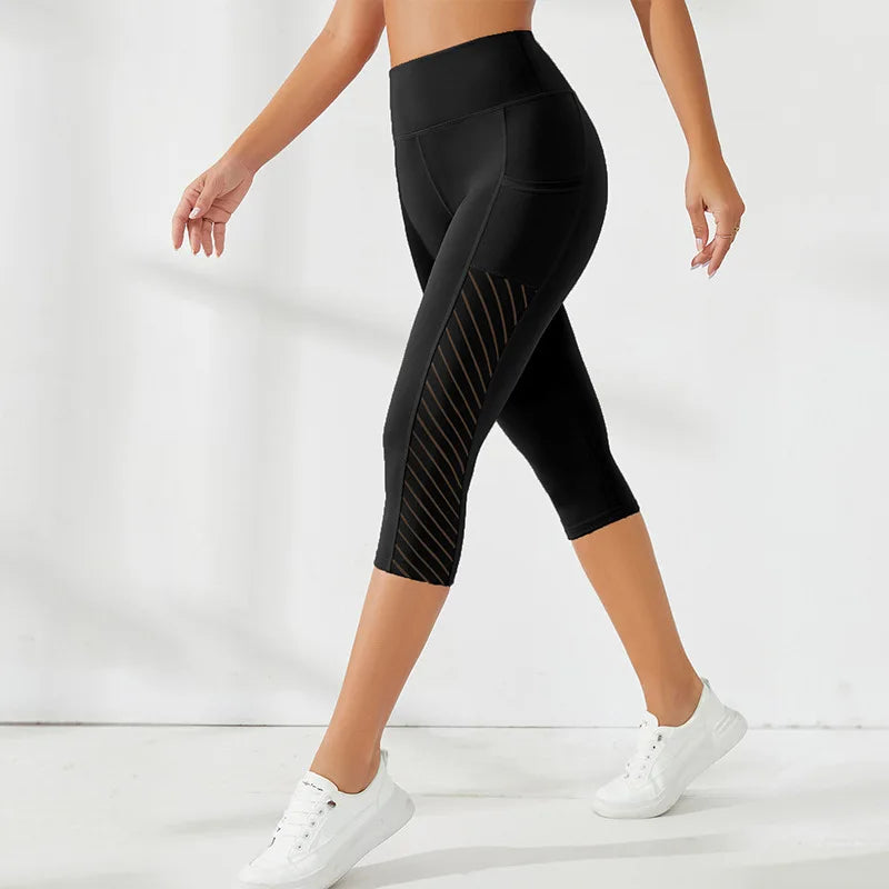 Women's High Waisted Breathable Sports Shorts Fitness Workout Activewear Bottoms
