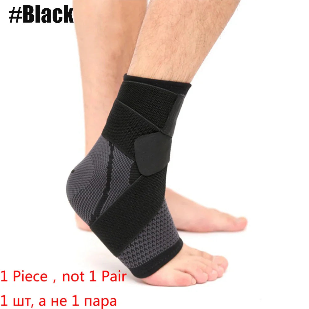 Sports Ankle Brace Compression Support Sleeve Elastic Foot Protection Gym Gear