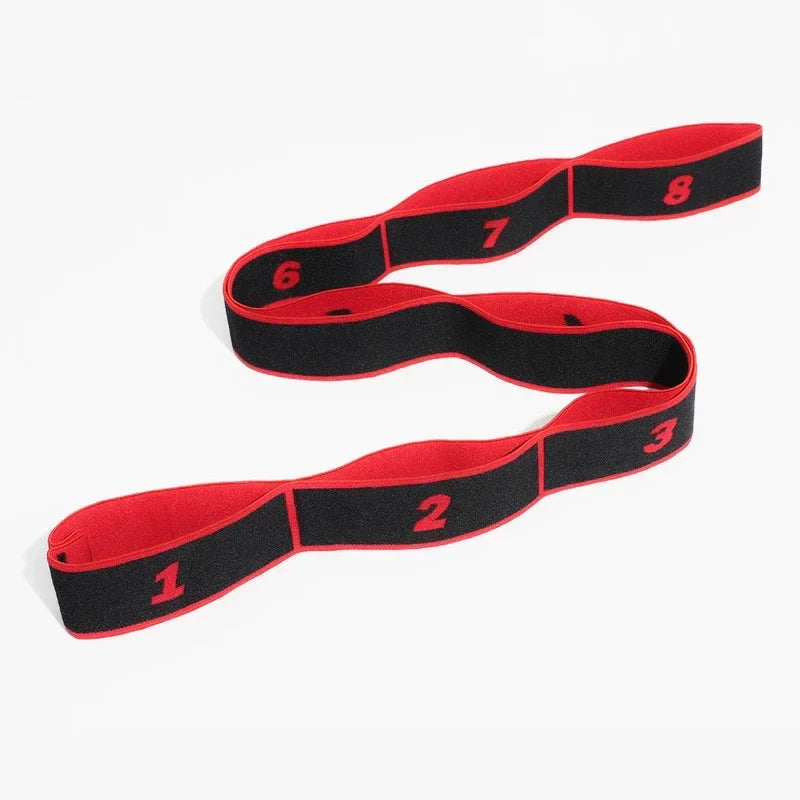 Yoga Stretch Strap Elastic Resistance Band Pilates Dance Flexibility Training