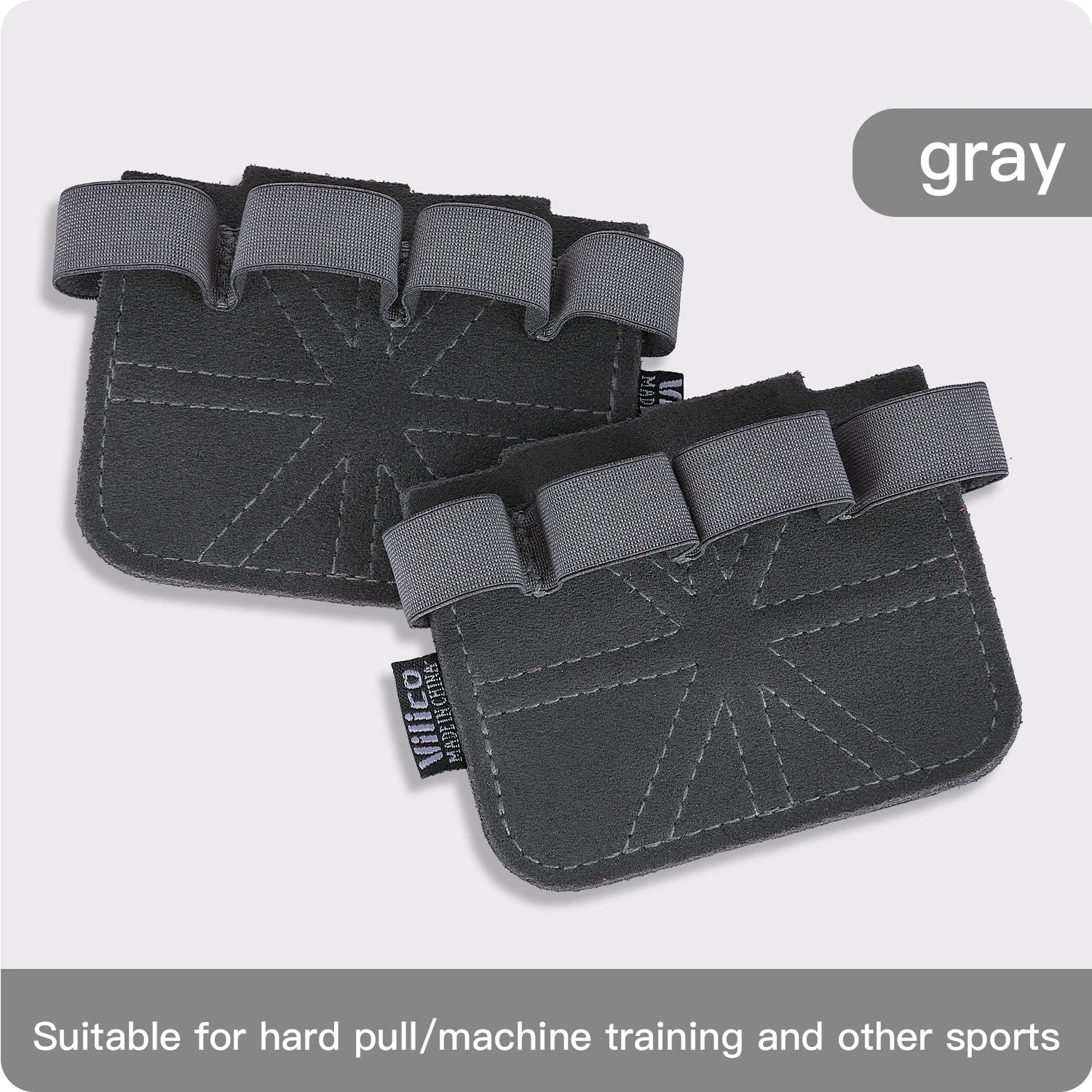 Leather Weight Lifting Gloves Palm Protection Gym Training Workout Grip