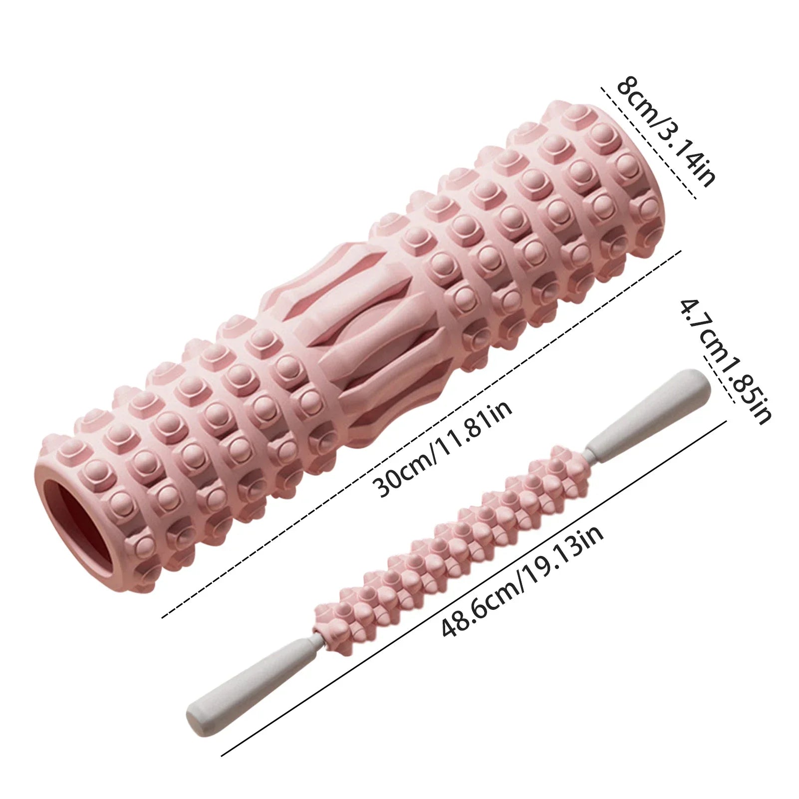 Foam Roller Muscle Recovery Massage Stretch Fitness Exercise Tool