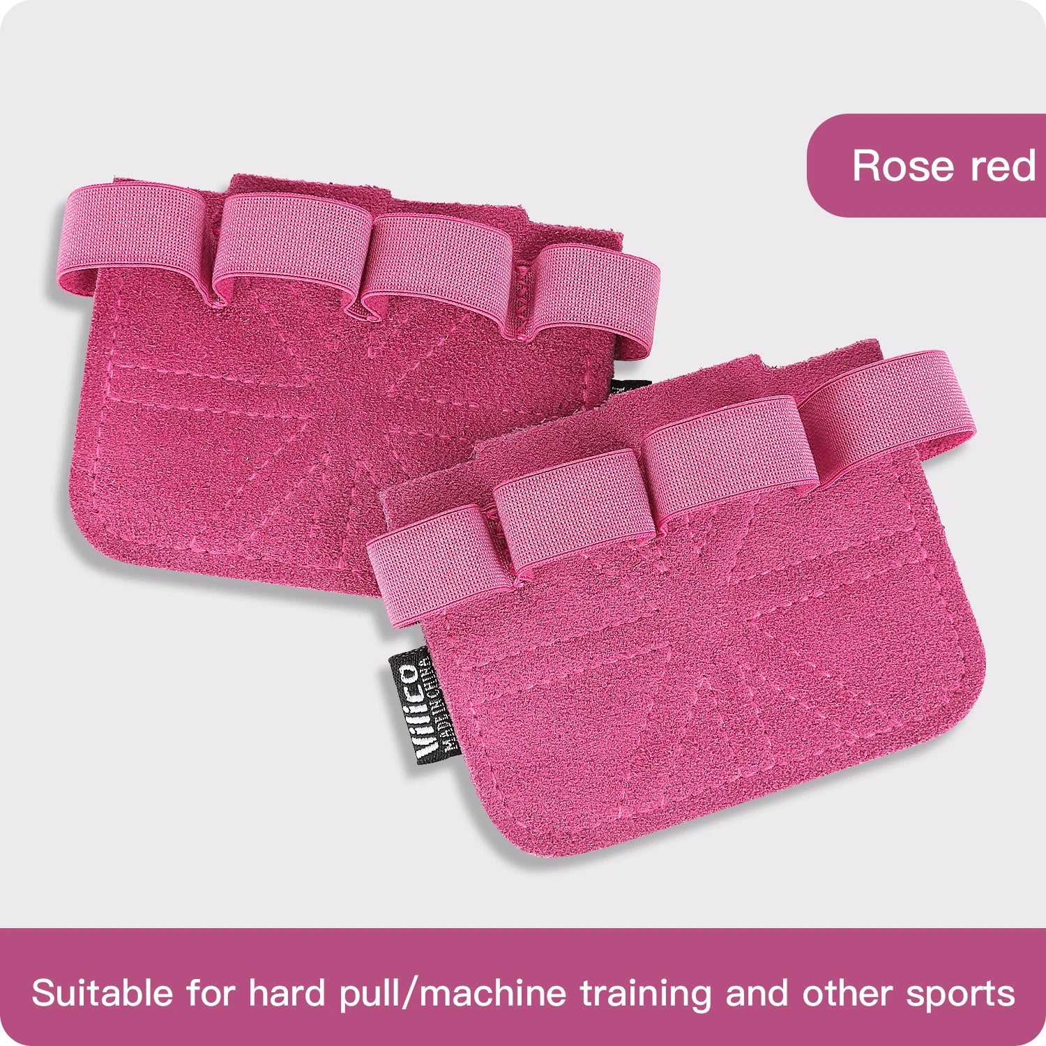 Leather Weight Lifting Gloves Palm Protection Gym Training Workout Grip