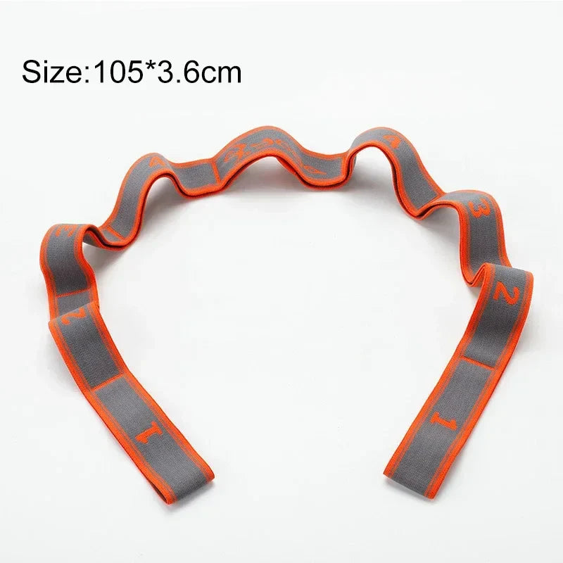 Yoga Stretch Strap Elastic Resistance Band Pilates Dance Flexibility Training