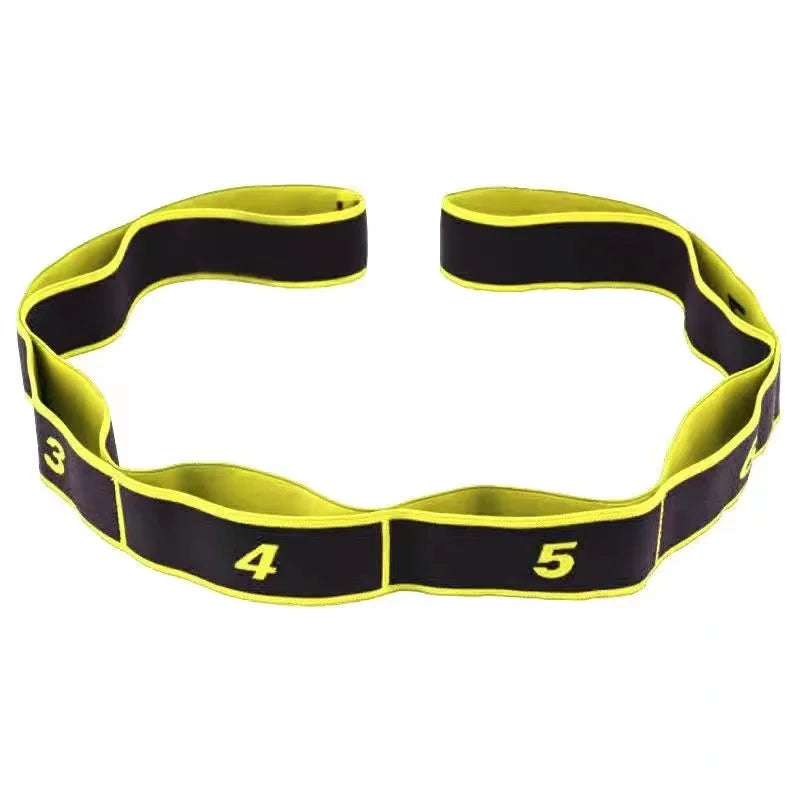 Multi Loop Yoga Stretch Resistance Band Flexibility Training Exercise Strap