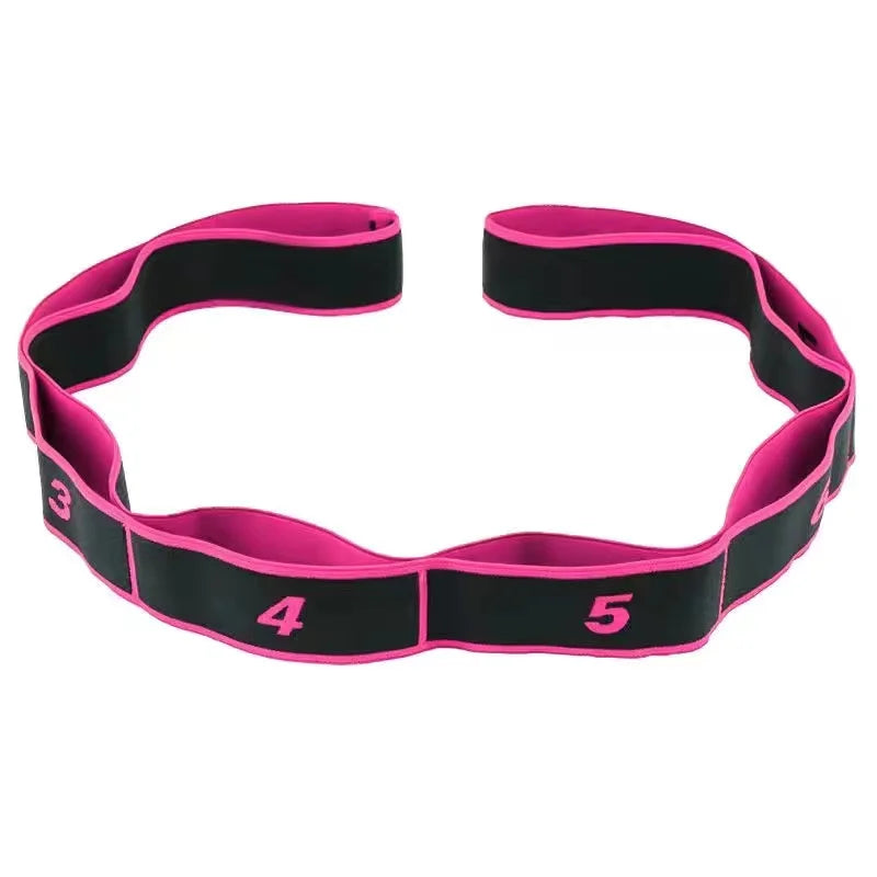Multi Loop Yoga Stretch Resistance Band Flexibility Training Exercise Strap