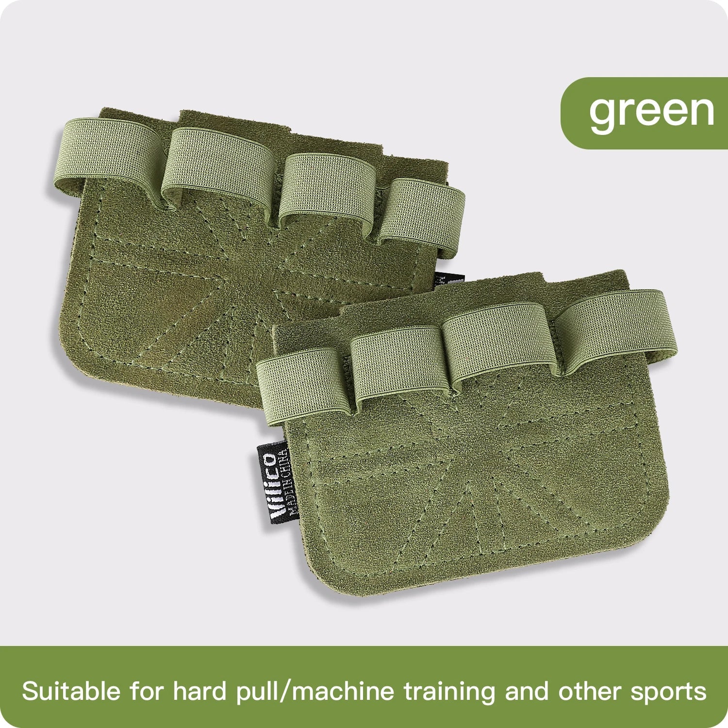 Leather Weight Lifting Gloves Palm Protection Gym Training Workout Grip