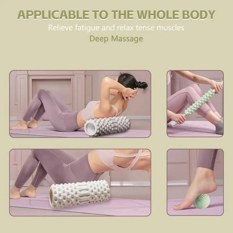 Foam Roller Muscle Recovery Massage Stretch Fitness Exercise Tool