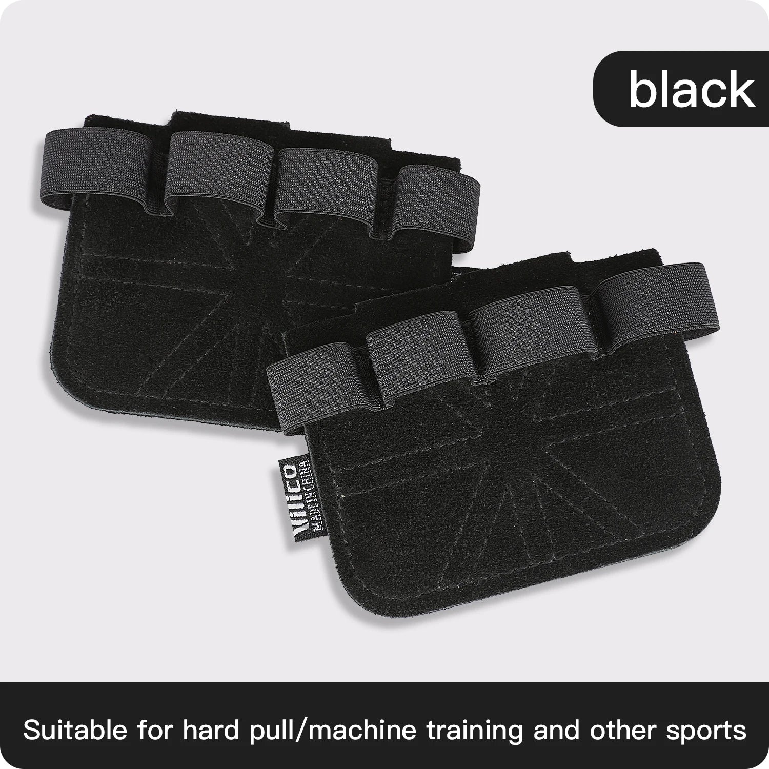 Leather Weight Lifting Gloves Palm Protection Gym Training Workout Grip