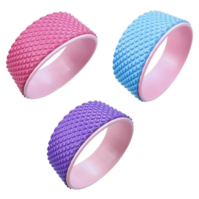 3D Massage Yoga Wheel Back Stretching Spine Relief Fitness Tool