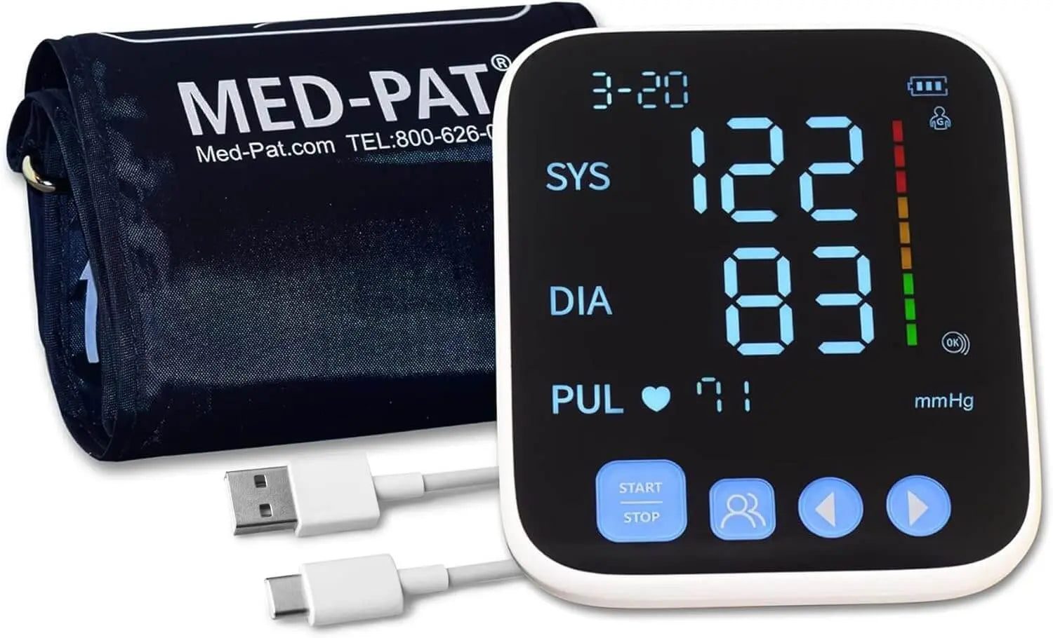 Digital Arm Blood Pressure Monitor FDA Cleared Device