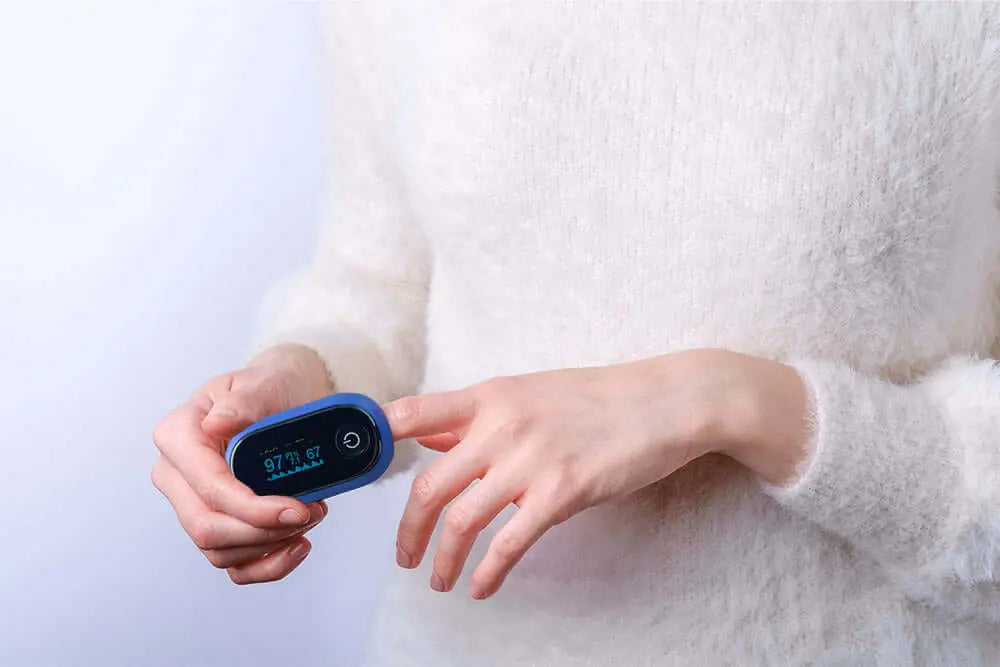 Fingertip Pulse Oximeter SpO2 Heart Rate Monitor Device