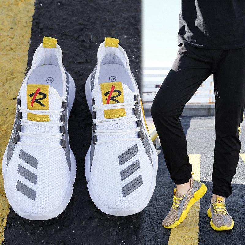 Men's Lightweight Breathable Running Shoes Slip-On Athletic Walking Sneakers Summer