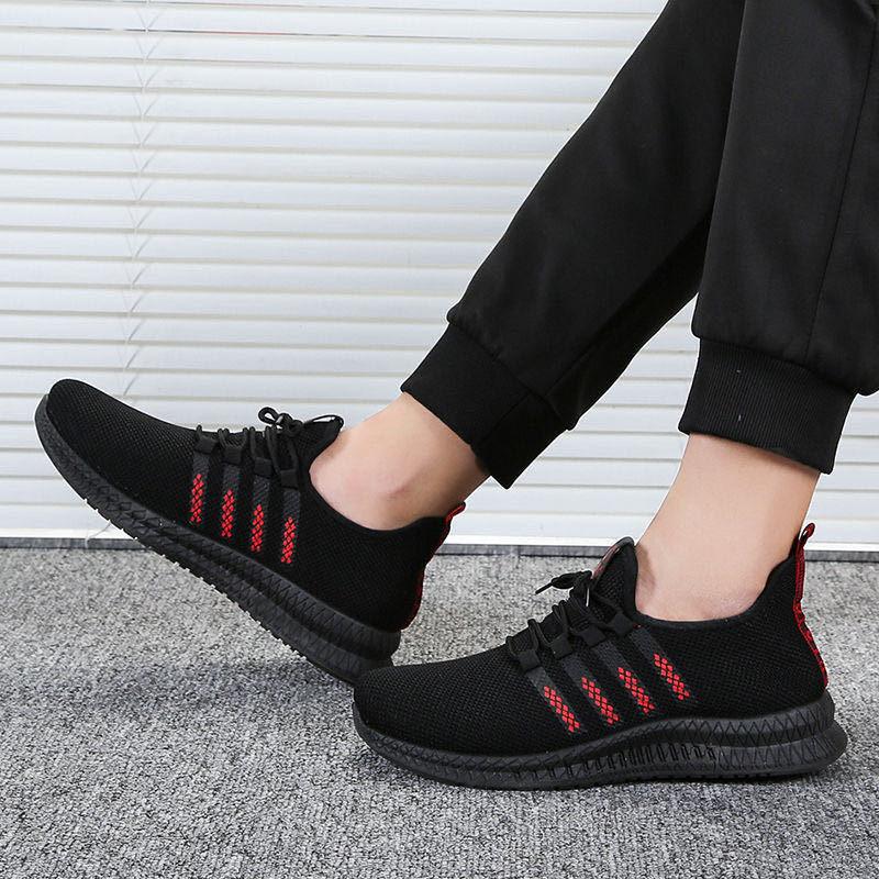 Men's Lightweight Breathable Running Shoes Slip-On Athletic Walking Sneakers Summer