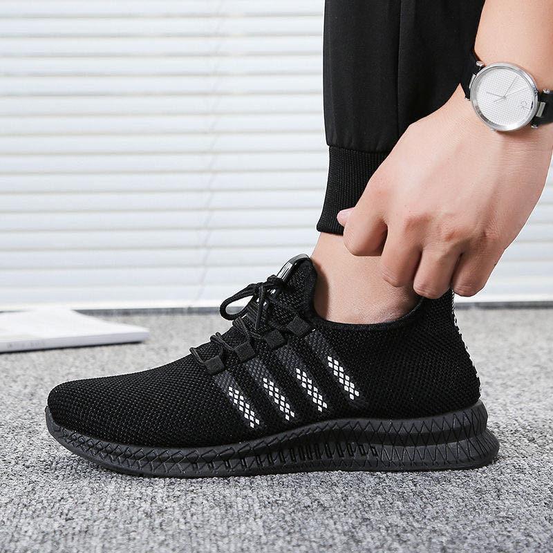 Men's Lightweight Breathable Running Shoes Slip-On Athletic Walking Sneakers Summer