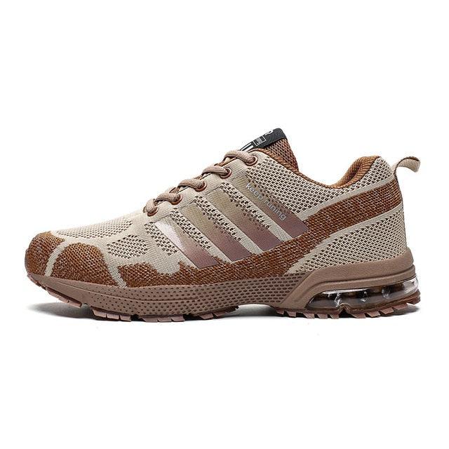 Men's Air Cushion Running Sneakers Breathable Lace-Up Athletic Jogging Shoes