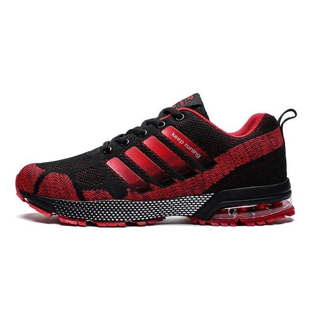 Men's Air Cushion Running Sneakers Breathable Lace-Up Athletic Jogging Shoes