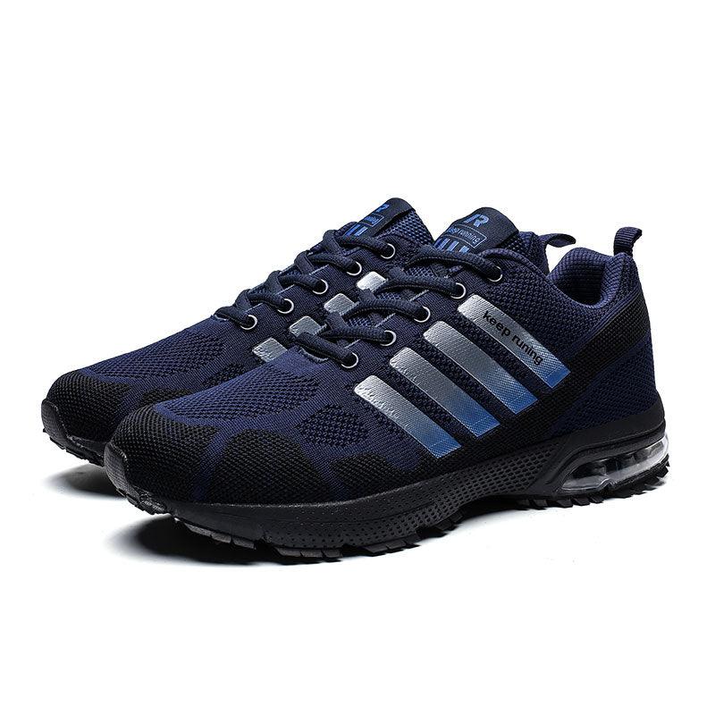 Men's Air Cushion Running Sneakers Breathable Lace-Up Athletic Jogging Shoes