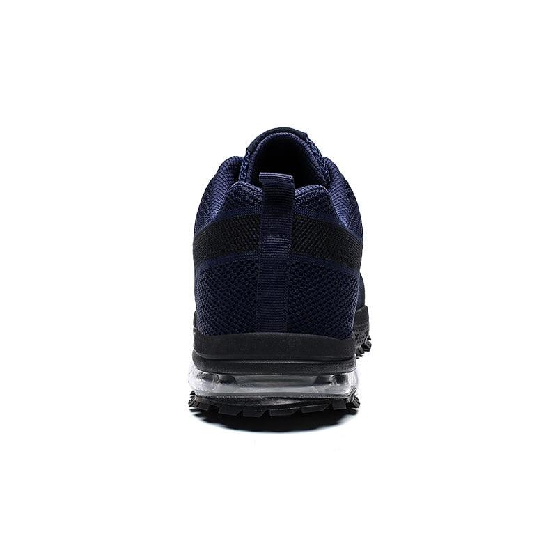 Men's Air Cushion Running Sneakers Breathable Lace-Up Athletic Jogging Shoes