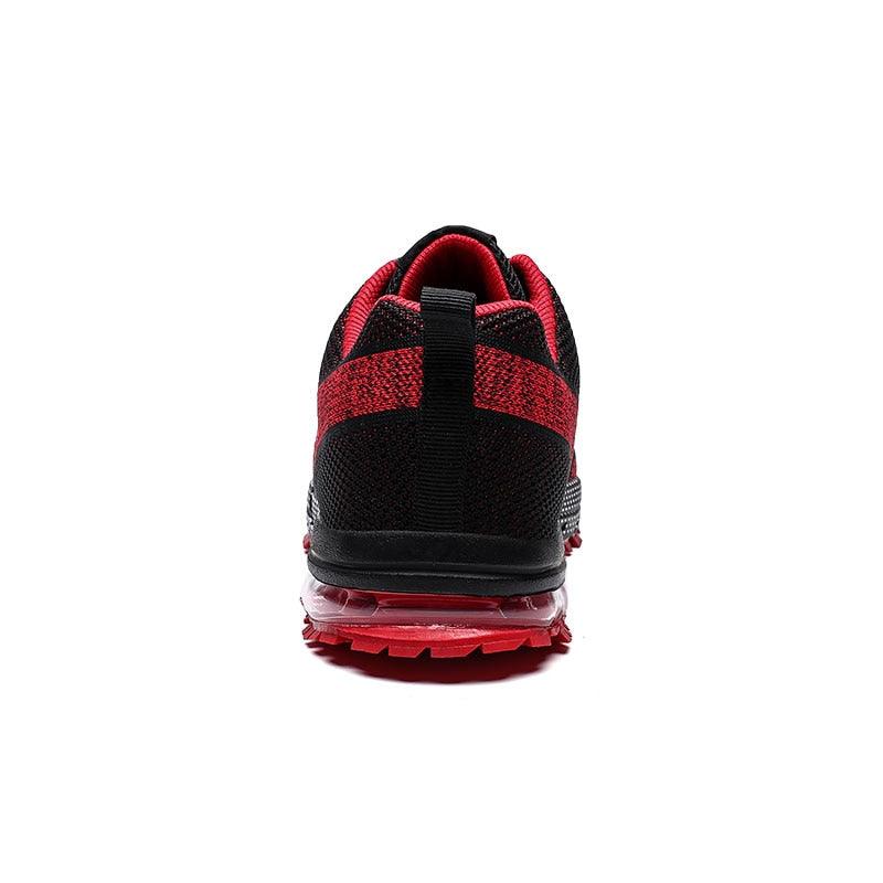 Men's Air Cushion Running Sneakers Breathable Lace-Up Athletic Jogging Shoes
