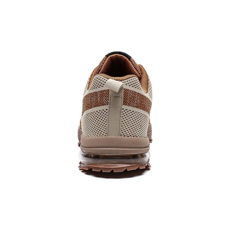 Men's Air Cushion Running Sneakers Breathable Lace-Up Athletic Jogging Shoes