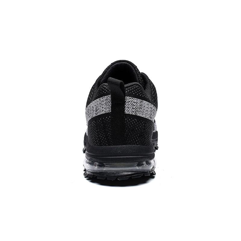 Men's Air Cushion Running Sneakers Breathable Lace-Up Athletic Jogging Shoes