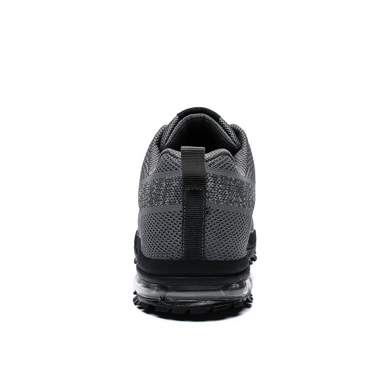 Men's Air Cushion Running Sneakers Breathable Lace-Up Athletic Jogging Shoes